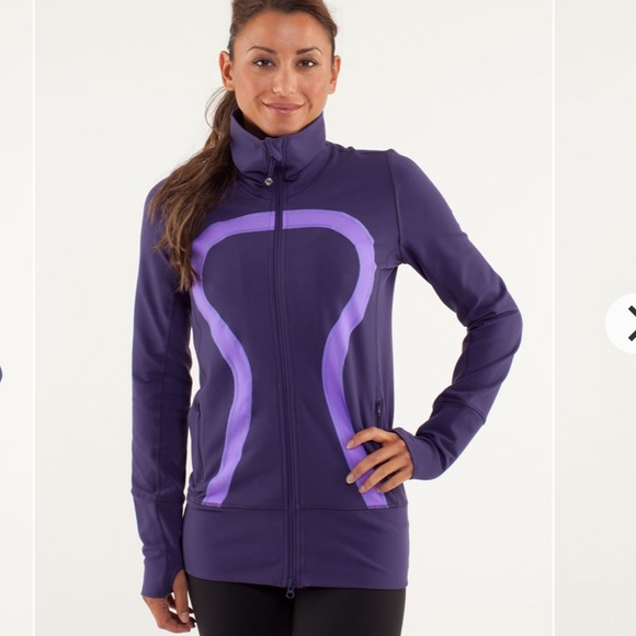 LULULEMON In Stride Jacket in Dense & Power purples. Size 4. GUC - Picture 2 of 16